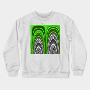 uplifting green and silver Crewneck Sweatshirt